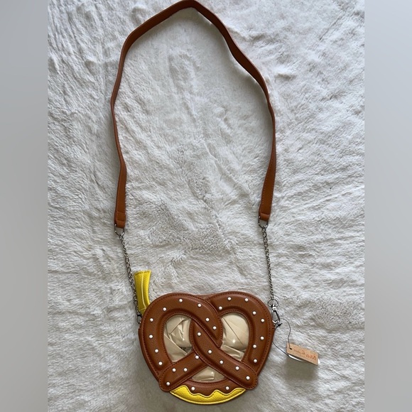 Hello 3 AM Bags Pretzel And Mustard Crossbody Purse Poshmark